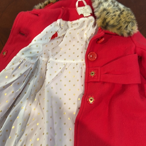 Kate Spade Red Girls Coat - Picture 5 of 6